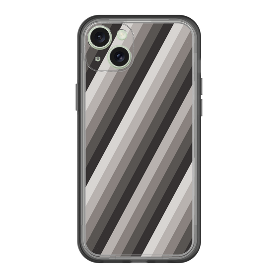 スリムプロテクションプレミアムケース［ Middle Stripe - Black ］