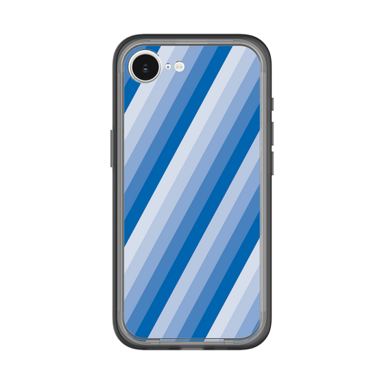 スリムプロテクションプレミアムケース［ Middle Stripe - Blue ］