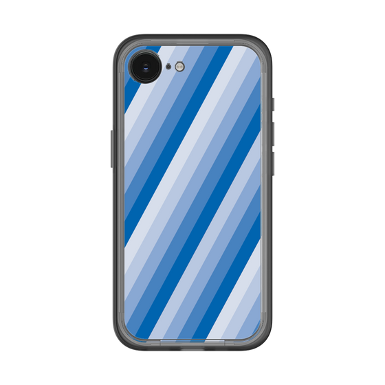 スリムプロテクションプレミアムケース［ Middle Stripe - Blue ］