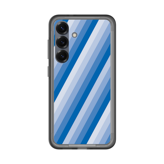 スリムプロテクションプレミアムケース［ Middle Stripe - Blue ］