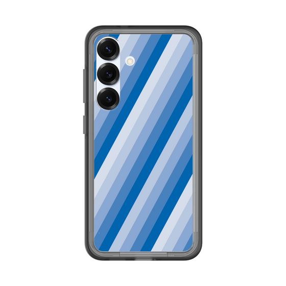 スリムプロテクションプレミアムケース［ Middle Stripe - Blue ］