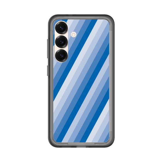 スリムプロテクションプレミアムケース［ Middle Stripe - Blue ］