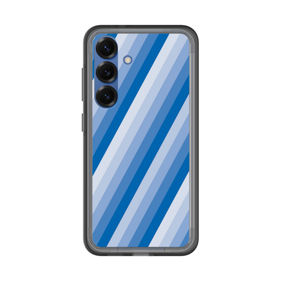 スリムプロテクションプレミアムケース［ Middle Stripe - Blue ］