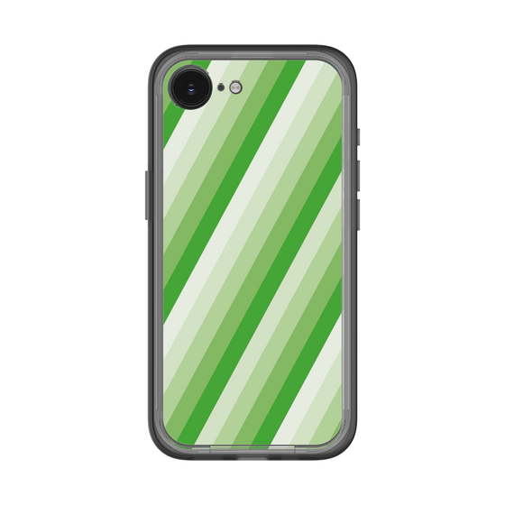 スリムプロテクションプレミアムケース［ Middle Stripe - Green ］