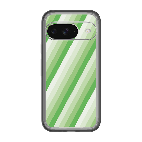 スリムプロテクションプレミアムケース［ Middle Stripe - Green ］