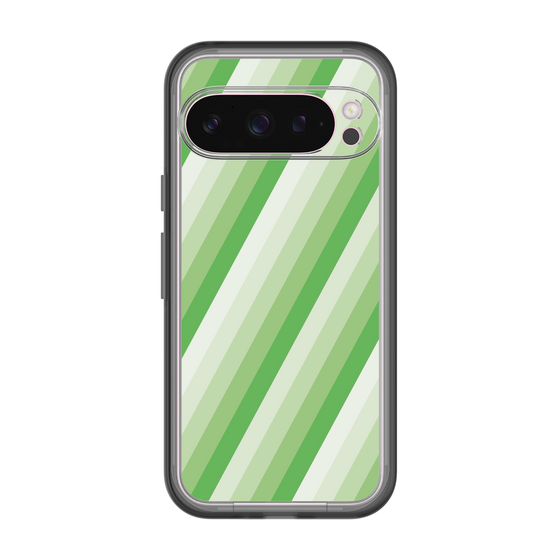 スリムプロテクションプレミアムケース［ Middle Stripe - Green ］