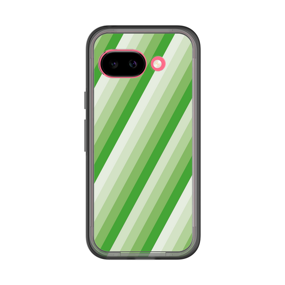 スリムプロテクションプレミアムケース［ Middle Stripe - Green ］
