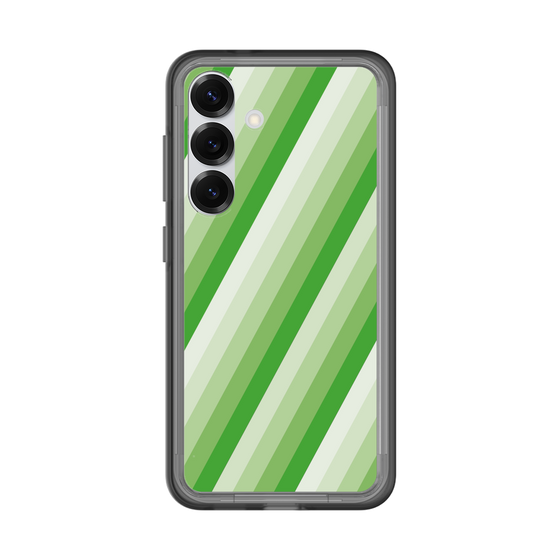 スリムプロテクションプレミアムケース［ Middle Stripe - Green ］