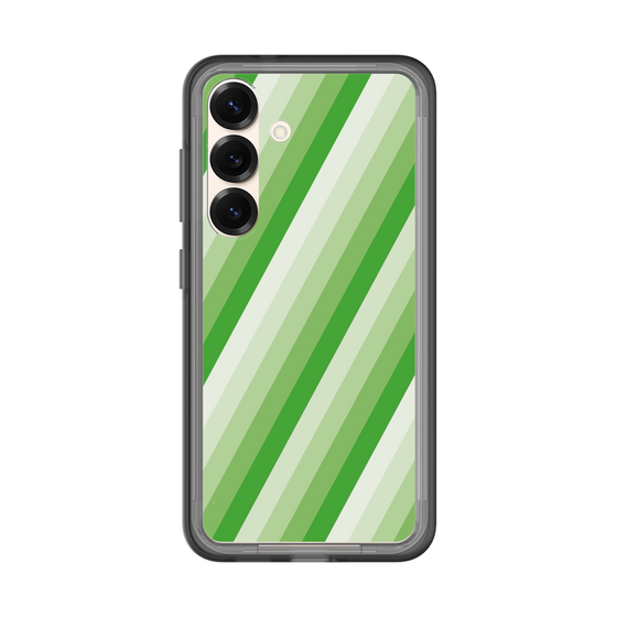 スリムプロテクションプレミアムケース［ Middle Stripe - Green ］