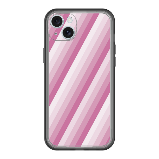 スリムプロテクションプレミアムケース［ Middle Stripe - Pink ］