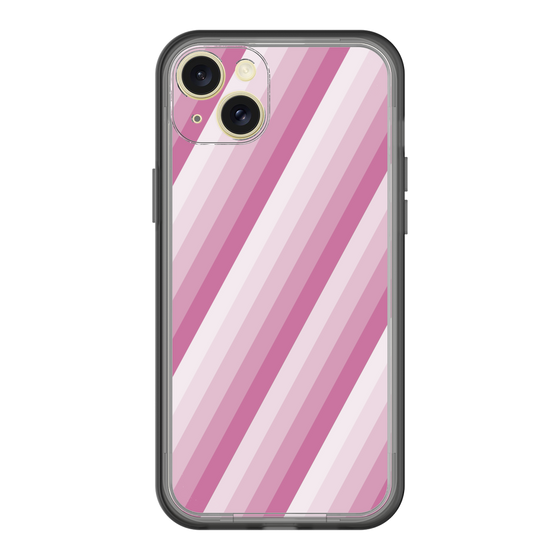 スリムプロテクションプレミアムケース［ Middle Stripe - Pink ］