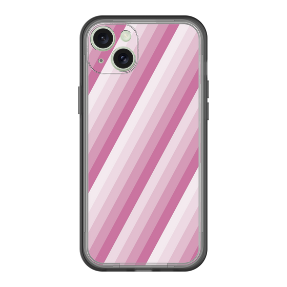 スリムプロテクションプレミアムケース［ Middle Stripe - Pink ］