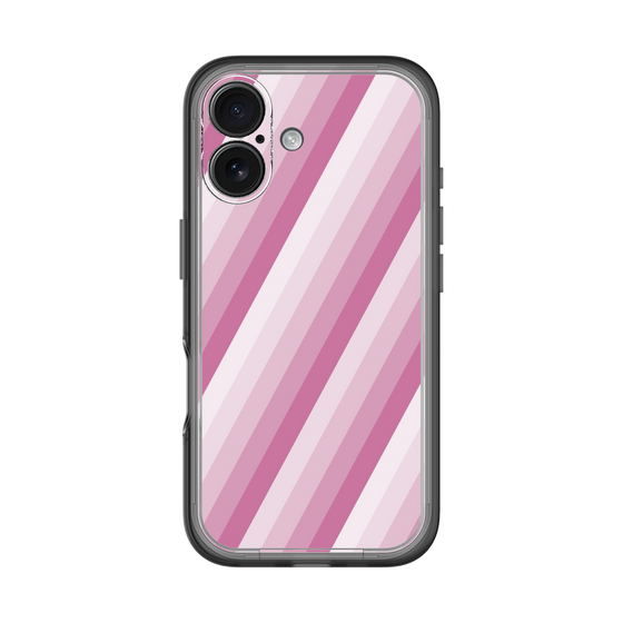 スリムプロテクションプレミアムケース［ Middle Stripe - Pink ］