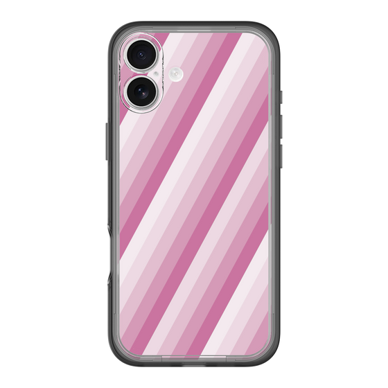 スリムプロテクションプレミアムケース［ Middle Stripe - Pink ］