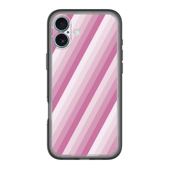 スリムプロテクションプレミアムケース［ Middle Stripe - Pink ］