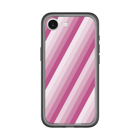 スリムプロテクションプレミアムケース［ Middle Stripe - Pink ］