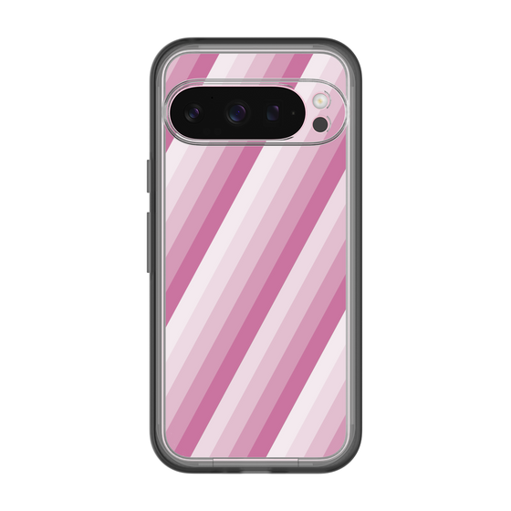 スリムプロテクションプレミアムケース［ Middle Stripe - Pink ］