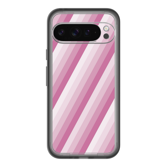 スリムプロテクションプレミアムケース［ Middle Stripe - Pink ］