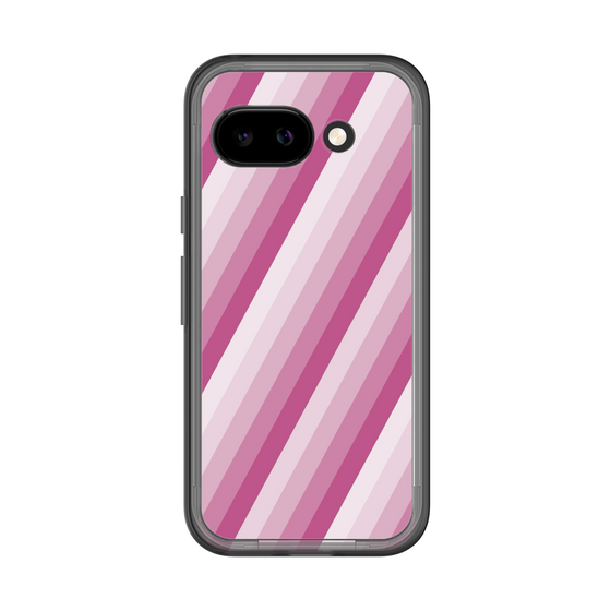 スリムプロテクションプレミアムケース［ Middle Stripe - Pink ］