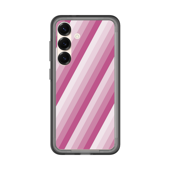 スリムプロテクションプレミアムケース［ Middle Stripe - Pink ］