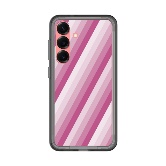 スリムプロテクションプレミアムケース［ Middle Stripe - Pink ］
