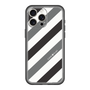 スリムプロテクションプレミアムケース［ Big Stripe - Black × Gray ］
