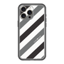 スリムプロテクションプレミアムケース［ Big Stripe - Black × Gray ］