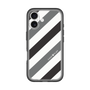 スリムプロテクションプレミアムケース［ Big Stripe - Black × Gray ］