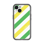 スリムプロテクションプレミアムケース［ Big Stripe - Green × Yellow ］