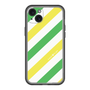 スリムプロテクションプレミアムケース［ Big Stripe - Green × Yellow ］