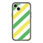 スリムプロテクションプレミアムケース［ Big Stripe - Green × Yellow ］