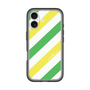 スリムプロテクションプレミアムケース［ Big Stripe - Green × Yellow ］