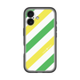 スリムプロテクションプレミアムケース［ Big Stripe - Green × Yellow ］