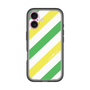 スリムプロテクションプレミアムケース［ Big Stripe - Green × Yellow ］