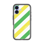 スリムプロテクションプレミアムケース［ Big Stripe - Green × Yellow ］