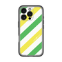 スリムプロテクションプレミアムケース［ Big Stripe - Green × Yellow ］