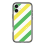 スリムプロテクションプレミアムケース［ Big Stripe - Green × Yellow ］