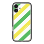 スリムプロテクションプレミアムケース［ Big Stripe - Green × Yellow ］