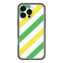 スリムプロテクションプレミアムケース［ Big Stripe - Green × Yellow ］