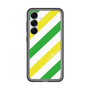 スリムプロテクションプレミアムケース［ Big Stripe - Green × Yellow ］