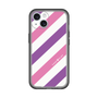 スリムプロテクションプレミアムケース［ Big Stripe - Purple × Pink ］