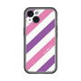 スリムプロテクションプレミアムケース［ Big Stripe - Purple × Pink ］