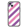 スリムプロテクションプレミアムケース［ Big Stripe - Purple × Pink ］