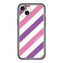 スリムプロテクションプレミアムケース［ Big Stripe - Purple × Pink ］