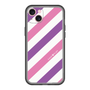 スリムプロテクションプレミアムケース［ Big Stripe - Purple × Pink ］