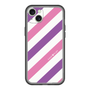 スリムプロテクションプレミアムケース［ Big Stripe - Purple × Pink ］