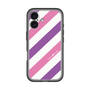 スリムプロテクションプレミアムケース［ Big Stripe - Purple × Pink ］