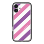 スリムプロテクションプレミアムケース［ Big Stripe - Purple × Pink ］