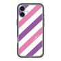 スリムプロテクションプレミアムケース［ Big Stripe - Purple × Pink ］