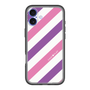 スリムプロテクションプレミアムケース［ Big Stripe - Purple × Pink ］